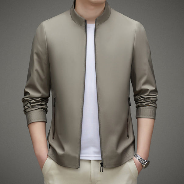 Mune Fashion | Slim Fit Shoulder Structure Zipper Rib Cuffs