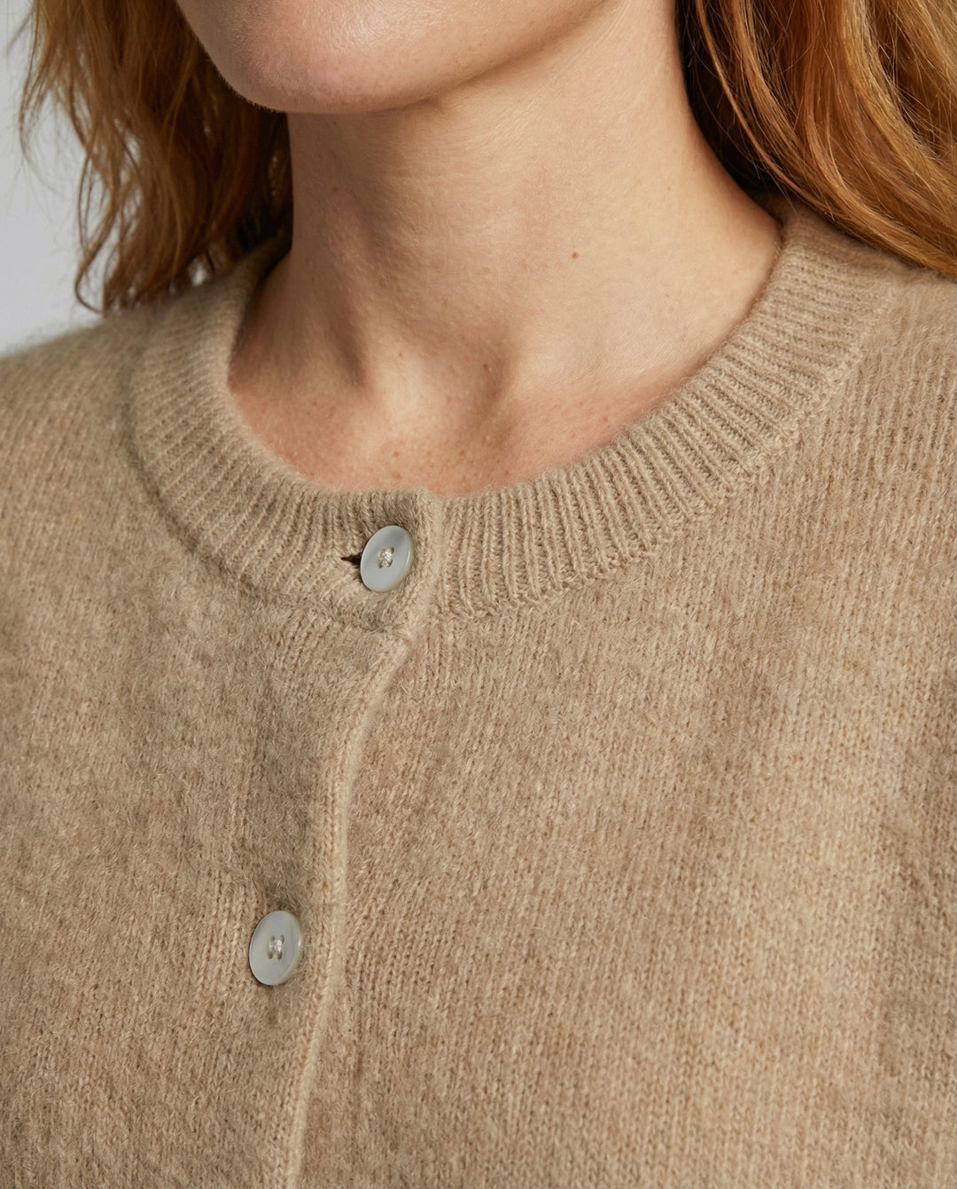 Elegant fine knit cardigan women comfort