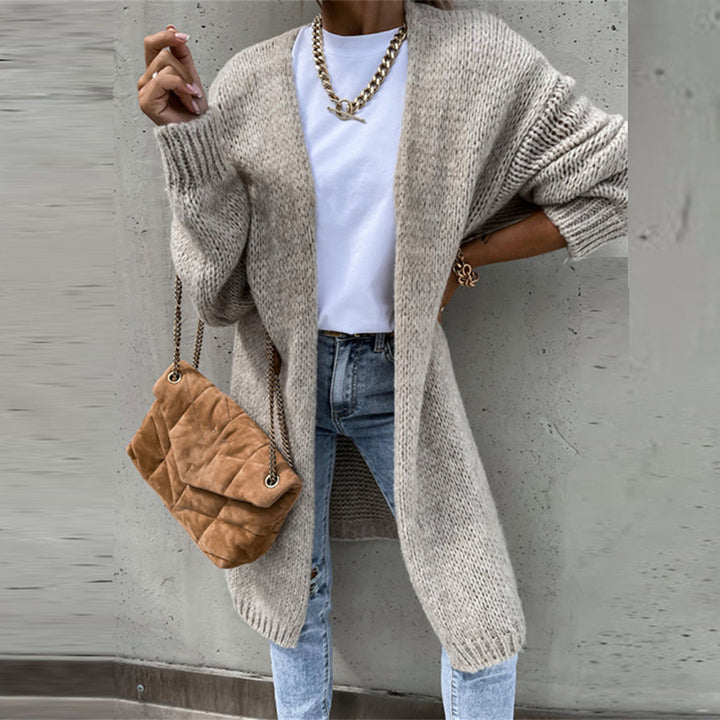 Mune | Women's Long Cardigan with Long Sleeves and Open Front