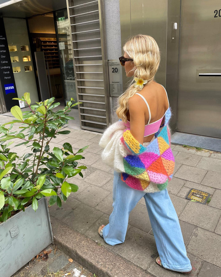 Mune | Colorful Patchwork Cardigan for Women