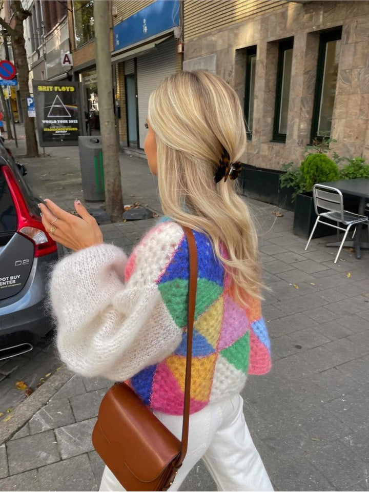 Mune | Colorful Patchwork Cardigan for Women