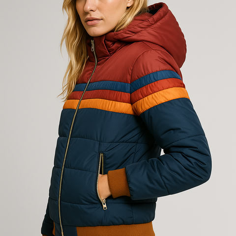 Mune | Women's Retro Rain Jacket with Hood