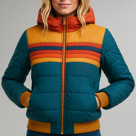 Mune | Women's Retro Rain Jacket with Hood