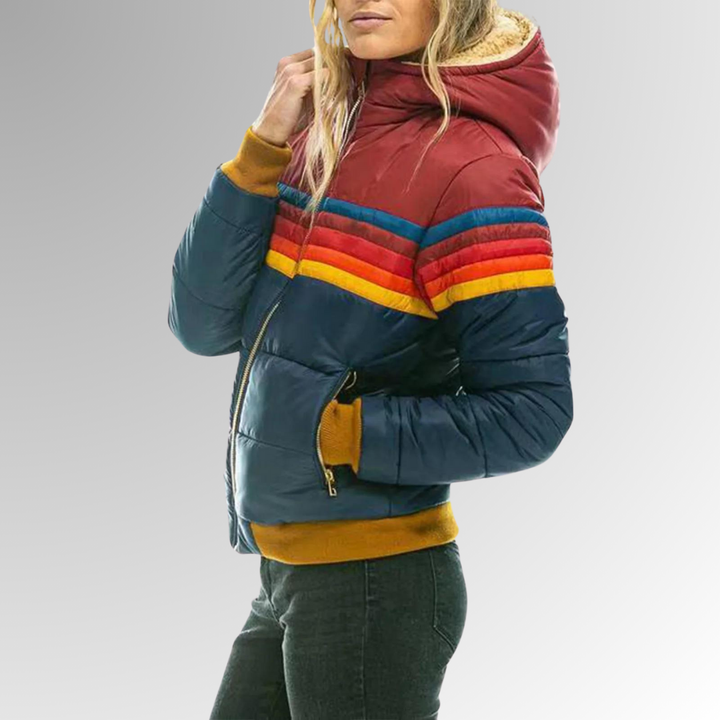 Mune | Women's Retro Rain Jacket with Hood