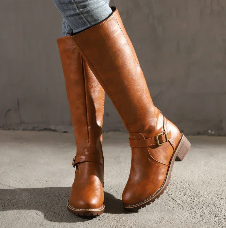 Mune | Women's Shoes with Buckle Block Heeled Shoes