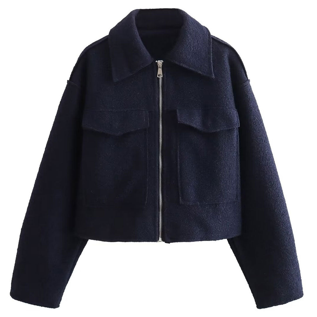 Mune | Women's bomber jacket with zipper and large pockets