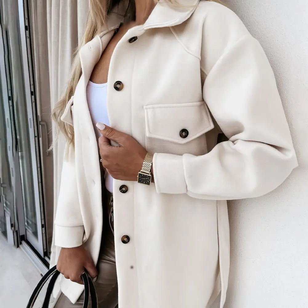 Mune | Women's Short Winter Jacket with Button Closure and Breast Pockets