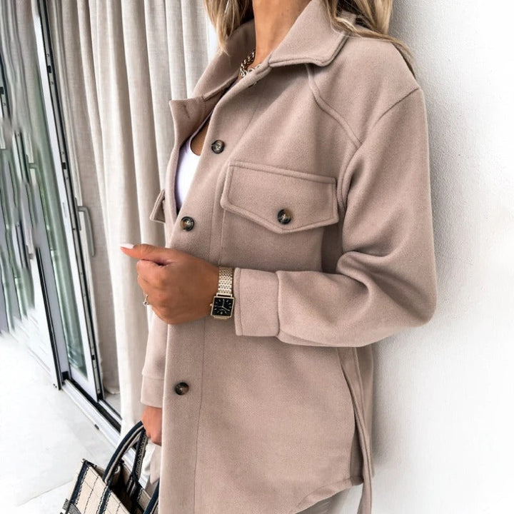 Mune | Women's Short Winter Jacket with Button Closure and Breast Pockets