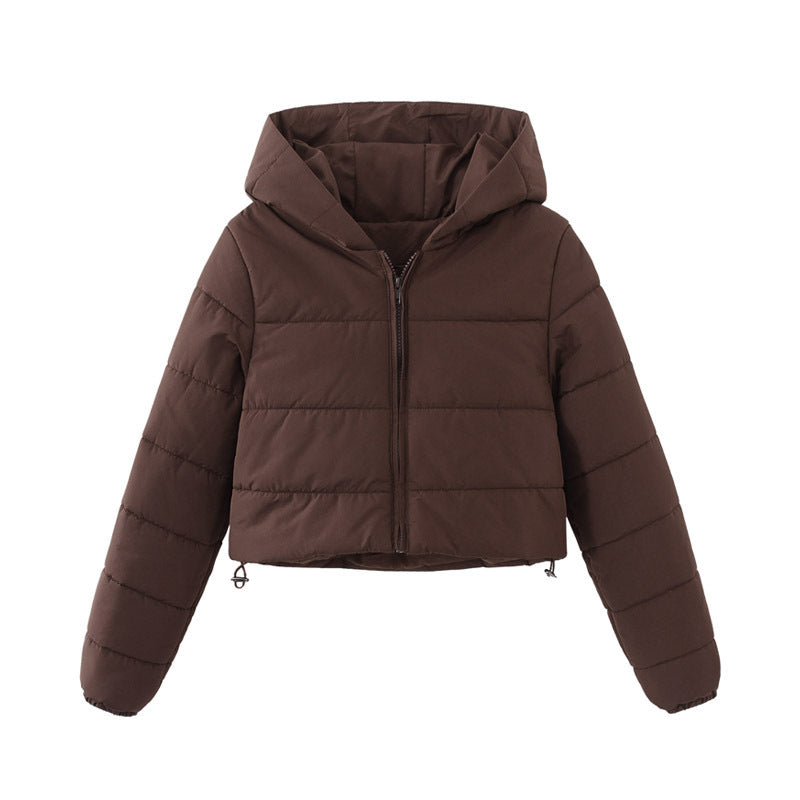 Mune | Women's Short Puffer Jacket with Hood and Zipper