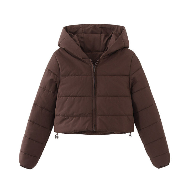 Mune | Women's Short Puffer Jacket with Hood and Zipper