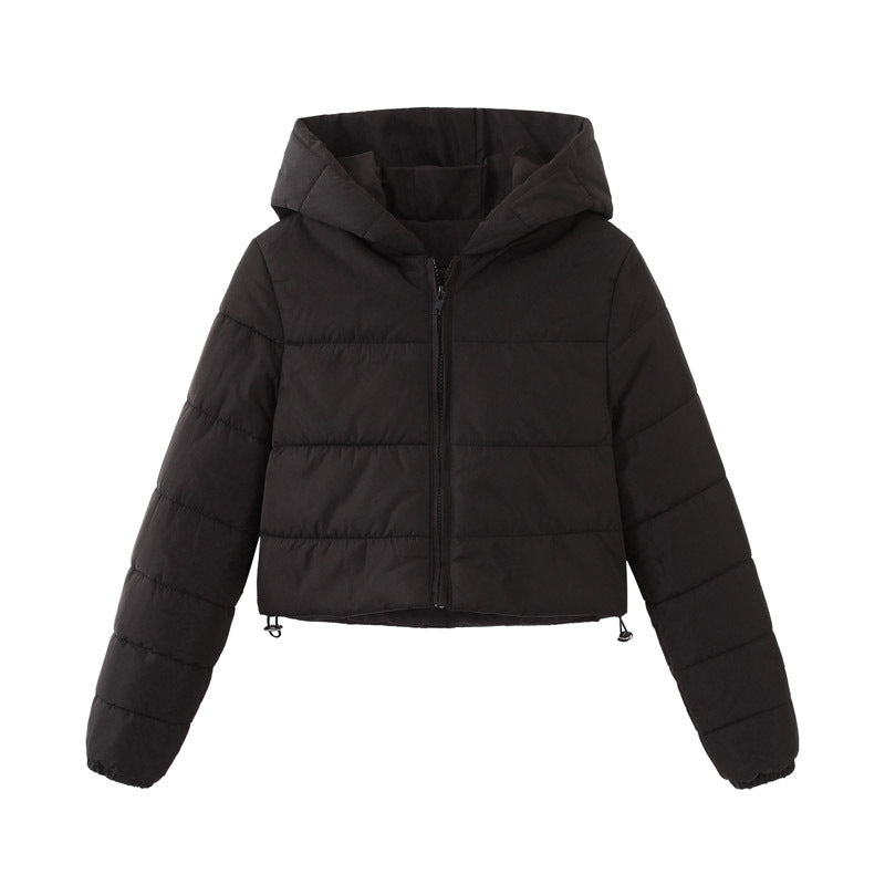 Mune | Women's Short Puffer Jacket with Hood and Zipper