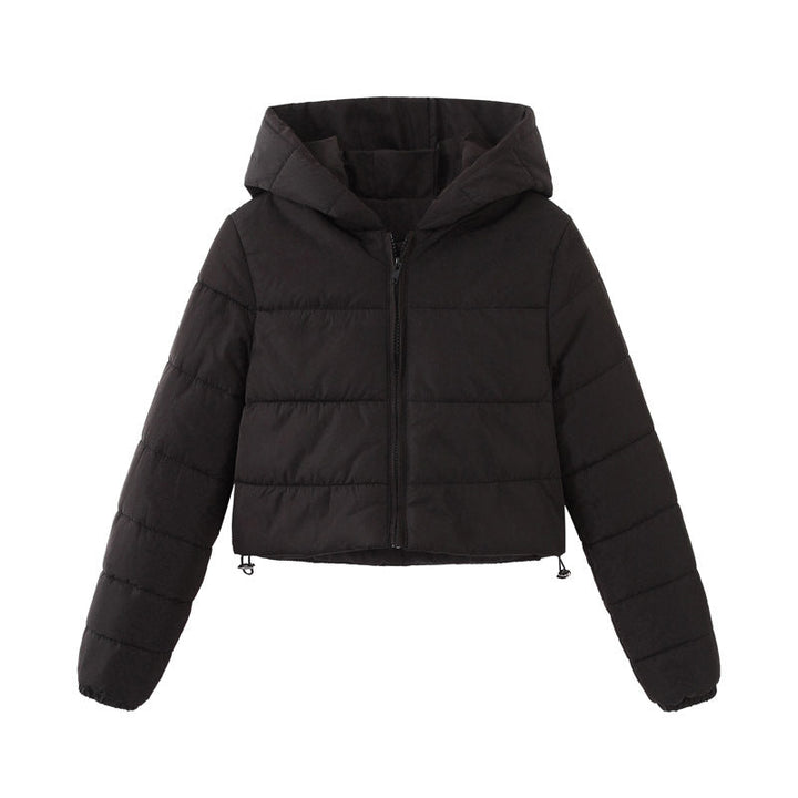 Mune | Women's Short Puffer Jacket with Hood and Zipper