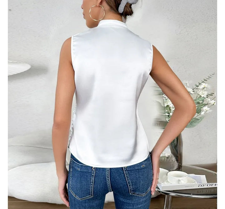 Mune | Elegant Sleeveless Solid Top