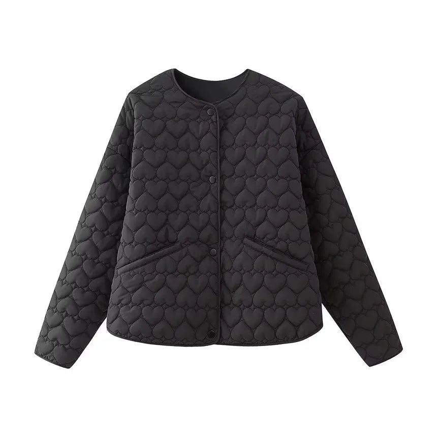 Mune | Padded vests with heart pattern