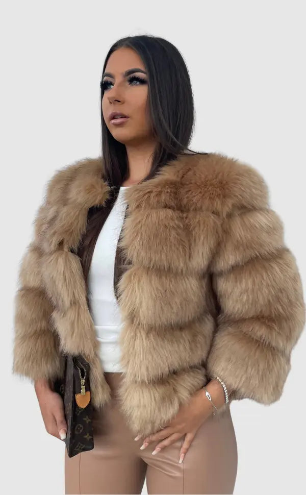 Mune | Women's High Quality Imitation Fur Winter Jacket with Luxurious Design and Comfortable Cut