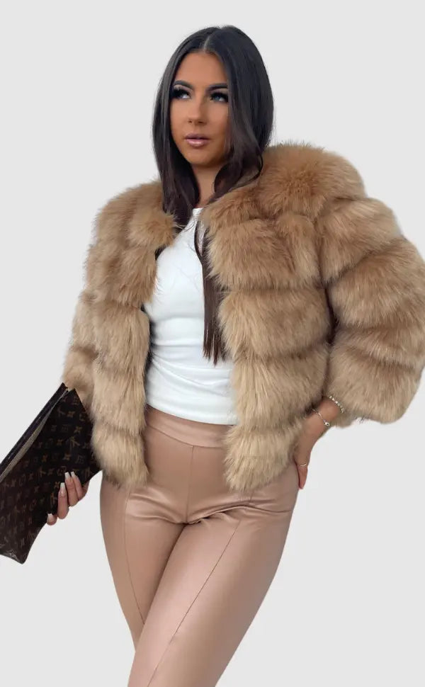 Mune | Women's High Quality Imitation Fur Winter Jacket with Luxurious Design and Comfortable Cut
