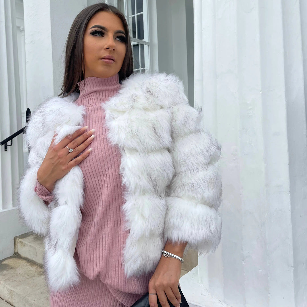 Mune | Women's High Quality Imitation Fur Winter Jacket with Luxurious Design and Comfortable Cut