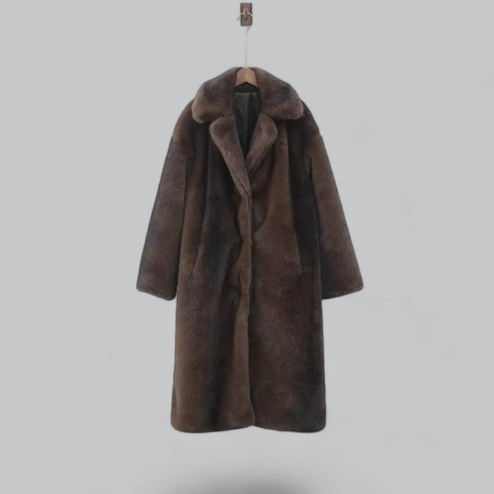 Mune | Women's Long Winter Coat Made of Faux Fur