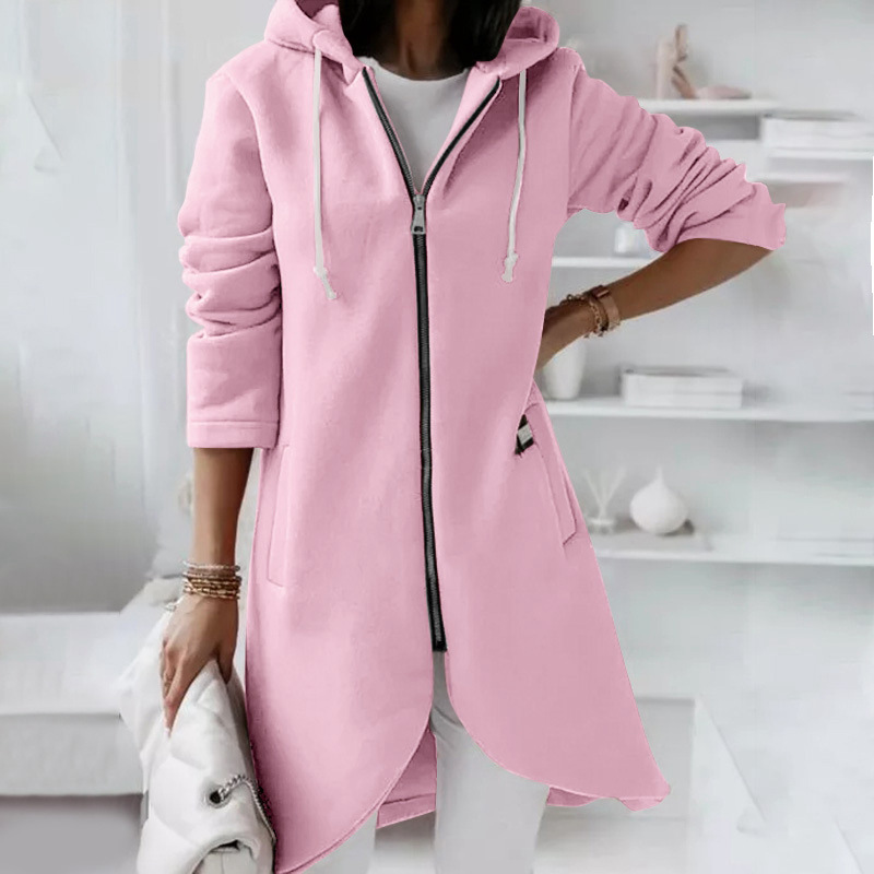Mune | Women's Long Winter Jacket with Hood and Zipper