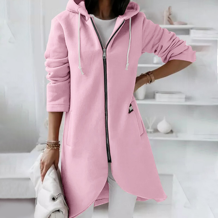 Mune | Women's Long Winter Jacket with Hood and Zipper
