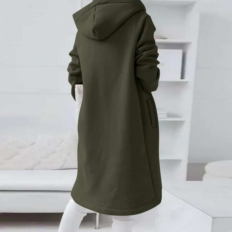 Mune | Women's Long Winter Jacket with Hood and Zipper