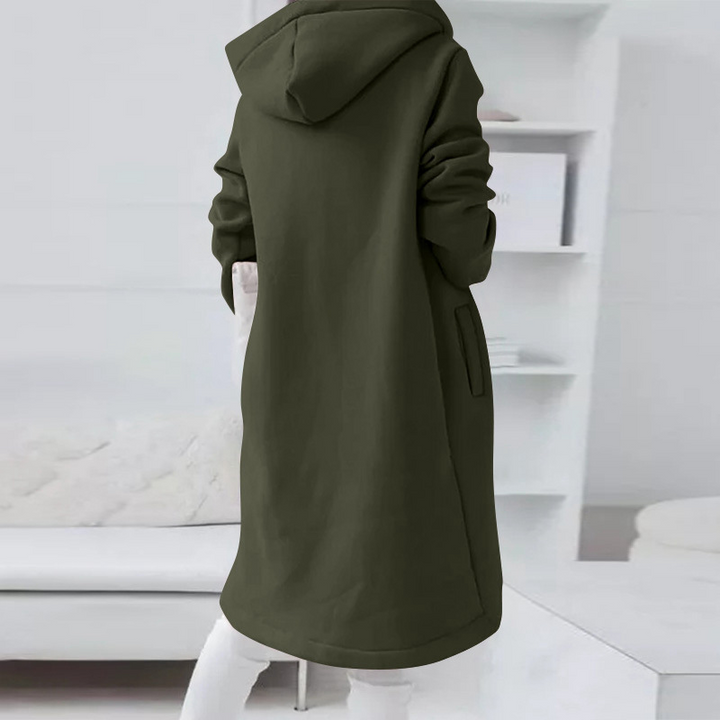 Mune | Women's Long Winter Jacket with Hood and Zipper