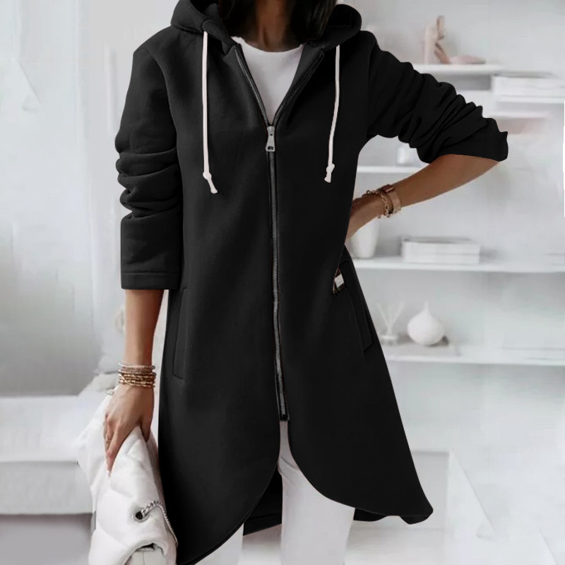 Mune | Women's Long Winter Jacket with Hood and Zipper