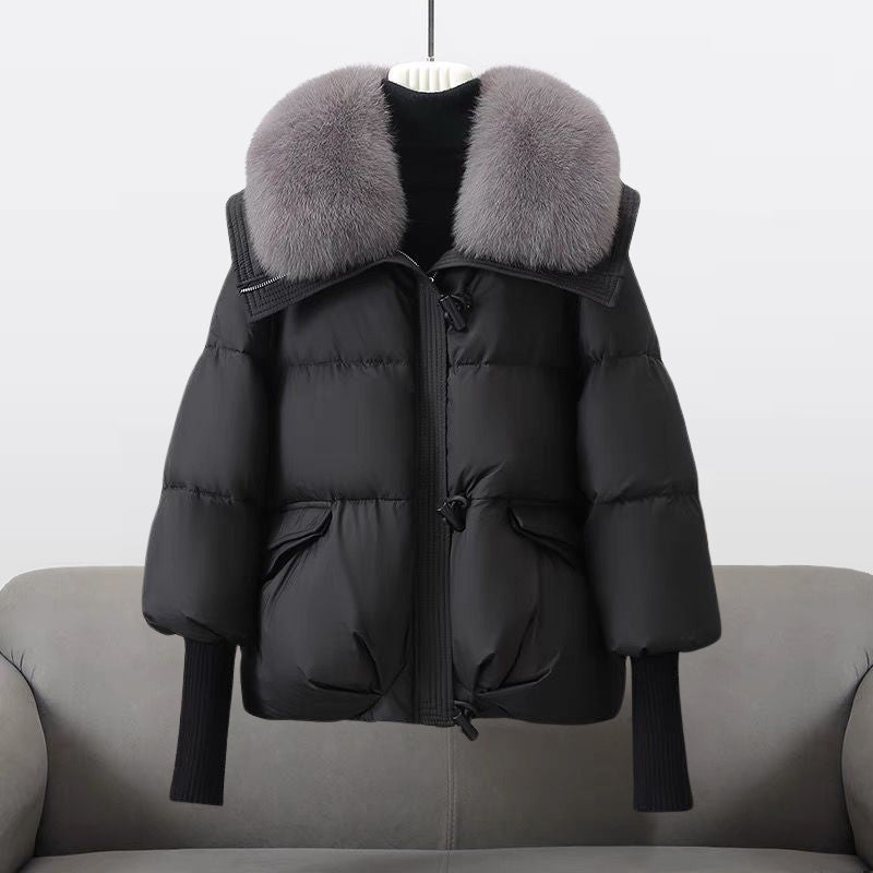 Mune | Women's Puffer Jacket with Luxurious Fur Collar and Zipper