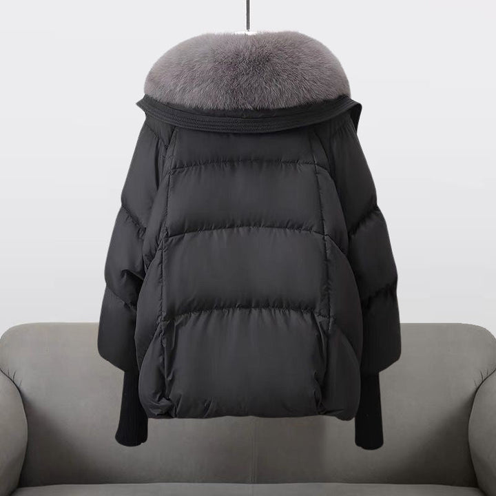 Mune | Women's Puffer Jacket with Luxurious Fur Collar and Zipper