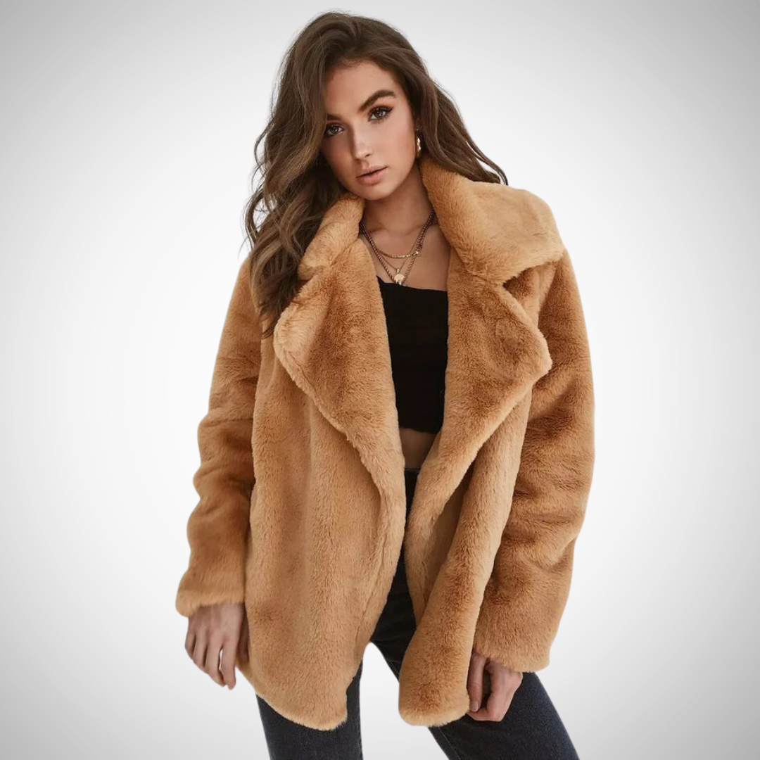 Mune | Women's Teddy Jacket with Long Sleeves and Wide Revers Collar