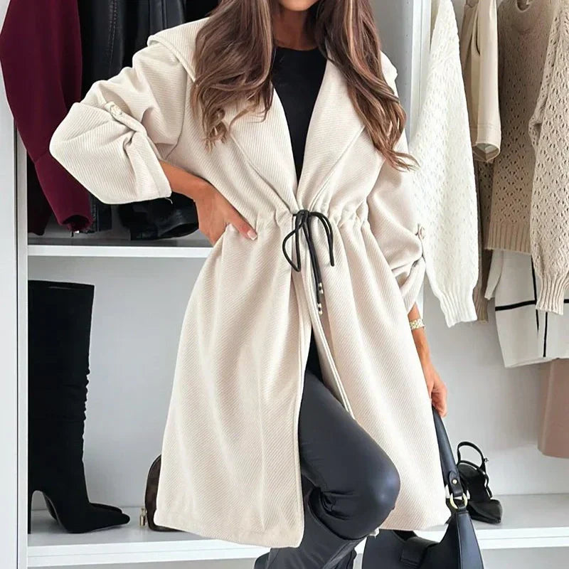 Mune | Women's Long Winter Jacket with Hood and Drawstring