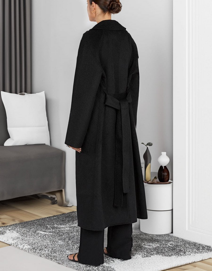 Mune | Women's Long Winter Jacket with Classic Style and Open Front