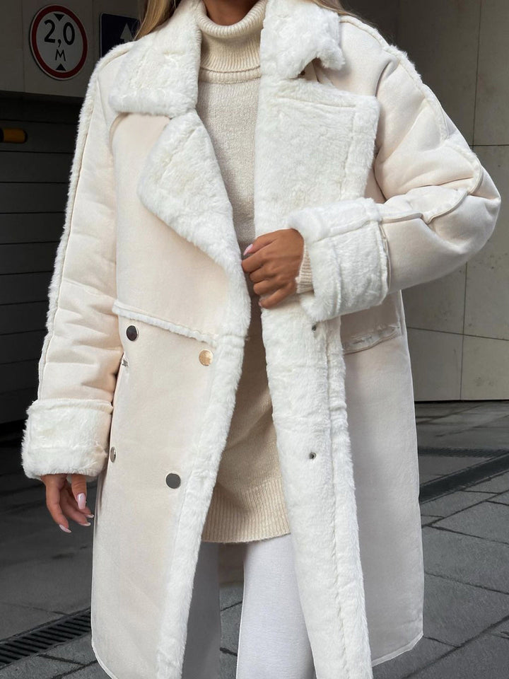 Mune | Elegant Women's Coat Plus Size Winter Warmth with Soft Lapel