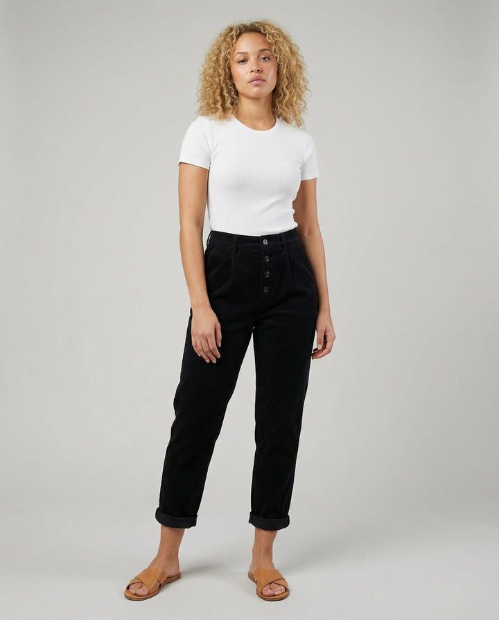 Casual corduroy pants ladies comfort