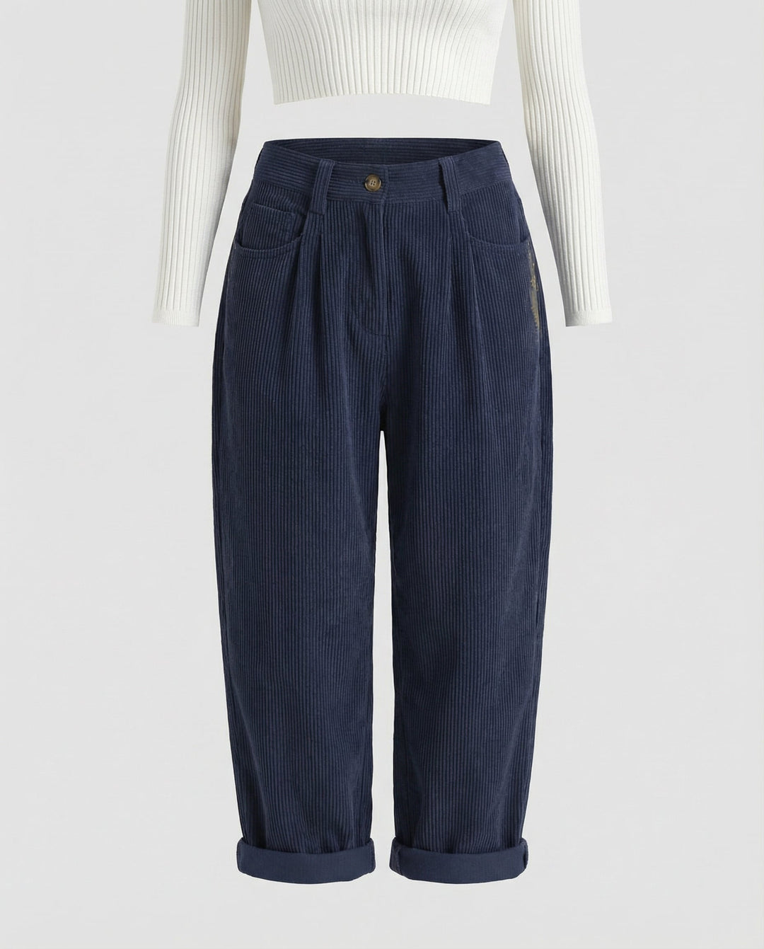Casual corduroy pants ladies comfort