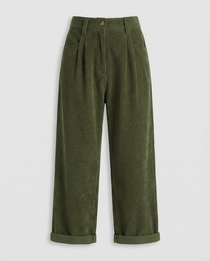 Casual corduroy pants ladies comfort