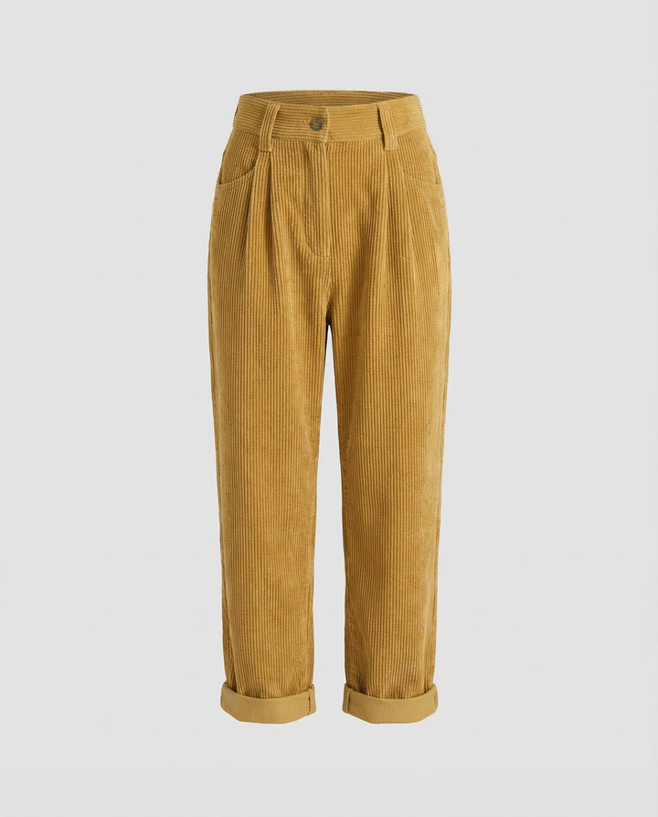 Casual corduroy pants ladies comfort