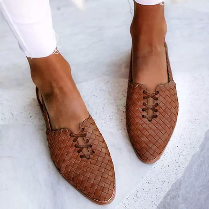 Handwoven leather sandals Mune Fashion