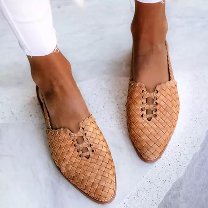 Handwoven leather sandals Mune Fashion