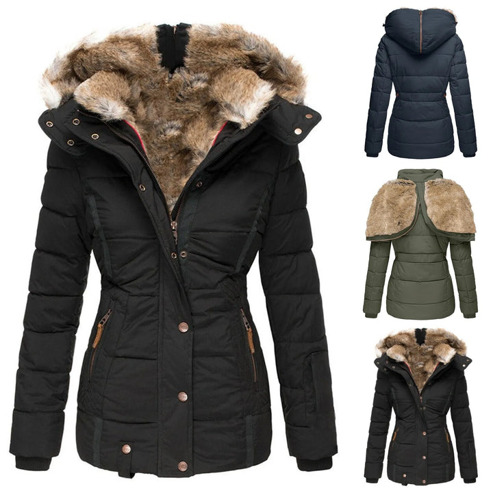 Mune | Down Puffer Coat with Faux Fur Hood Warm Waterproof & Insulated Winter Jacket