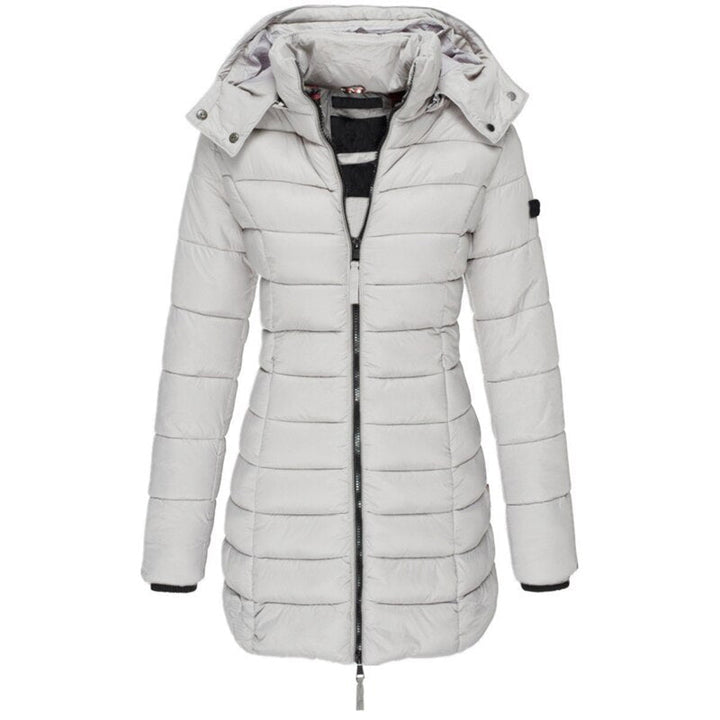 Mune | Women's Warm Padded Winter Jacket with Hood and Zipper