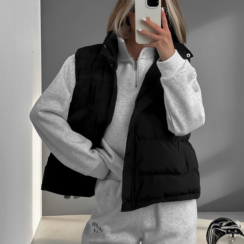 Mune | Women's Insulated Winter Vest with Zipper and Hood
