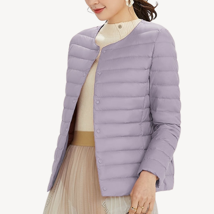 Mune | Women's Light Winter Jacket with Button Closure and Tailored Cut