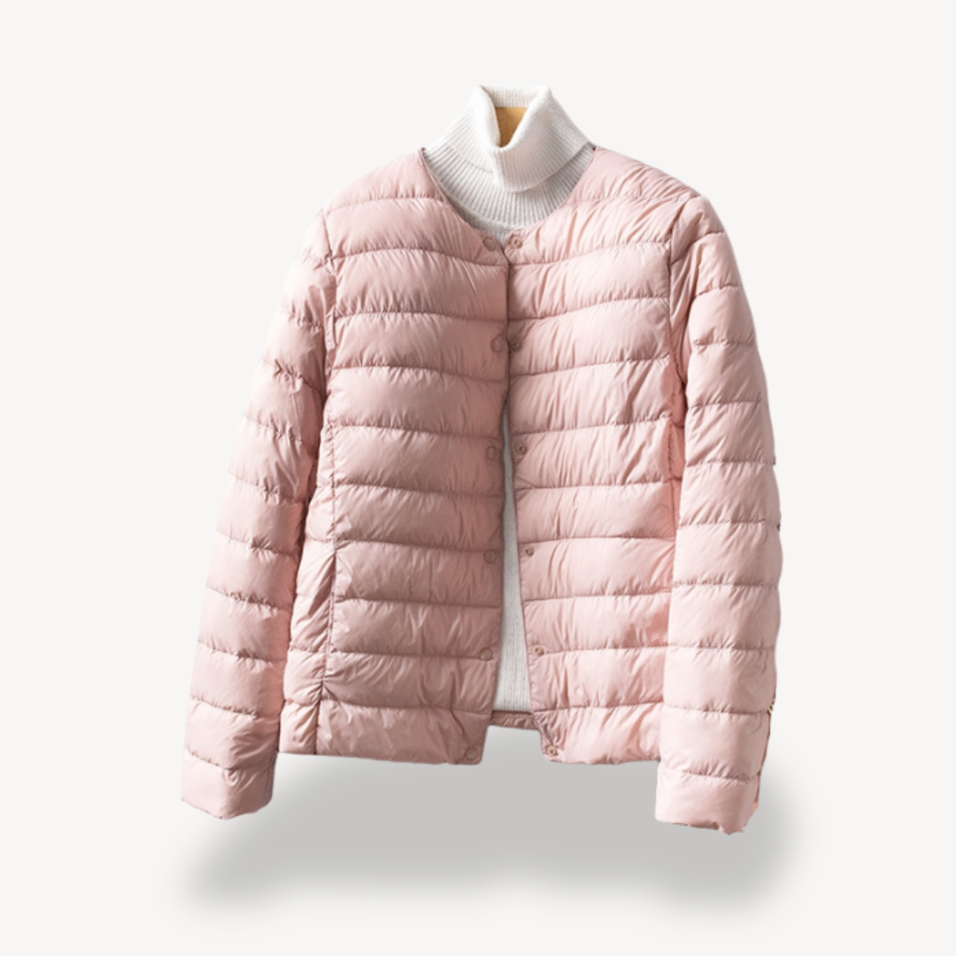 Mune | Women's Light Winter Jacket with Button Closure and Tailored Cut