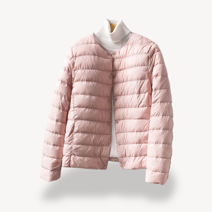 Mune | Women's Light Winter Jacket with Button Closure and Tailored Cut