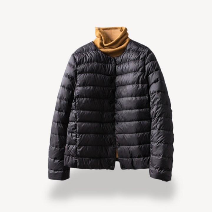 Mune | Women's Light Winter Jacket with Button Closure and Tailored Cut