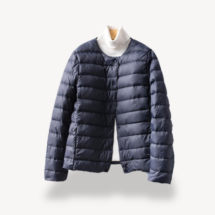 Mune | Women's Light Winter Jacket with Button Closure and Tailored Cut