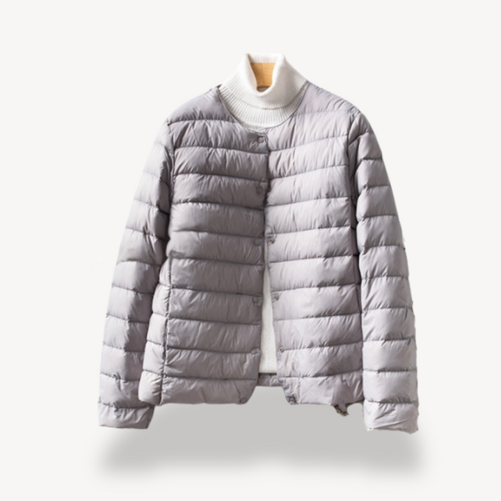 Mune | Women's Light Winter Jacket with Button Closure and Tailored Cut