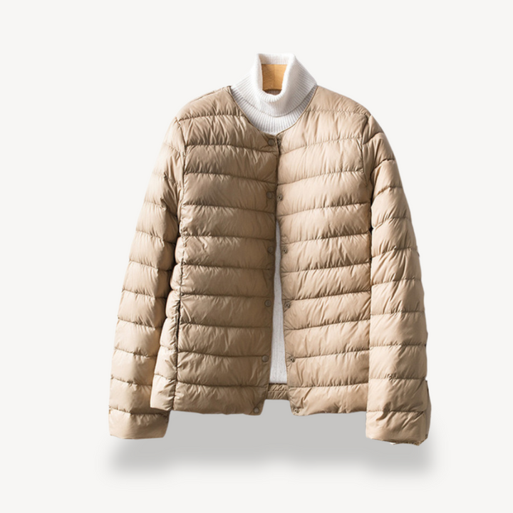 Mune | Women's Light Winter Jacket with Button Closure and Tailored Cut