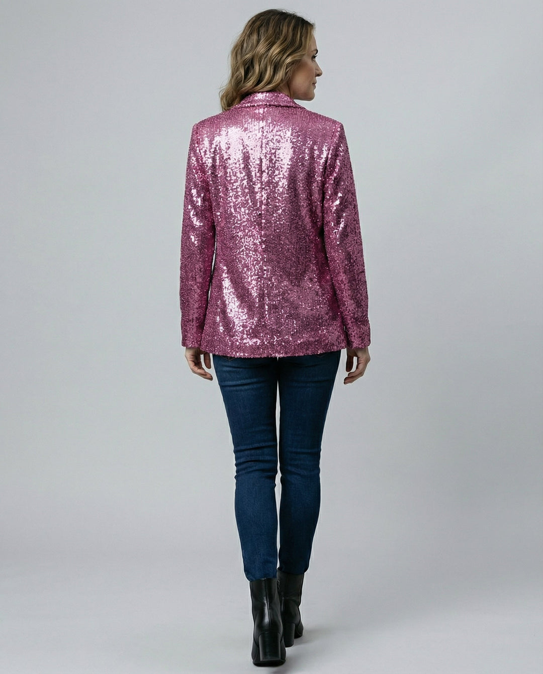 Sparkling women's sequin blazer